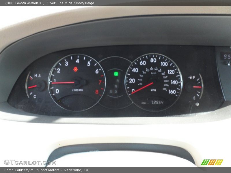 Silver Pine Mica / Ivory Beige 2008 Toyota Avalon XL