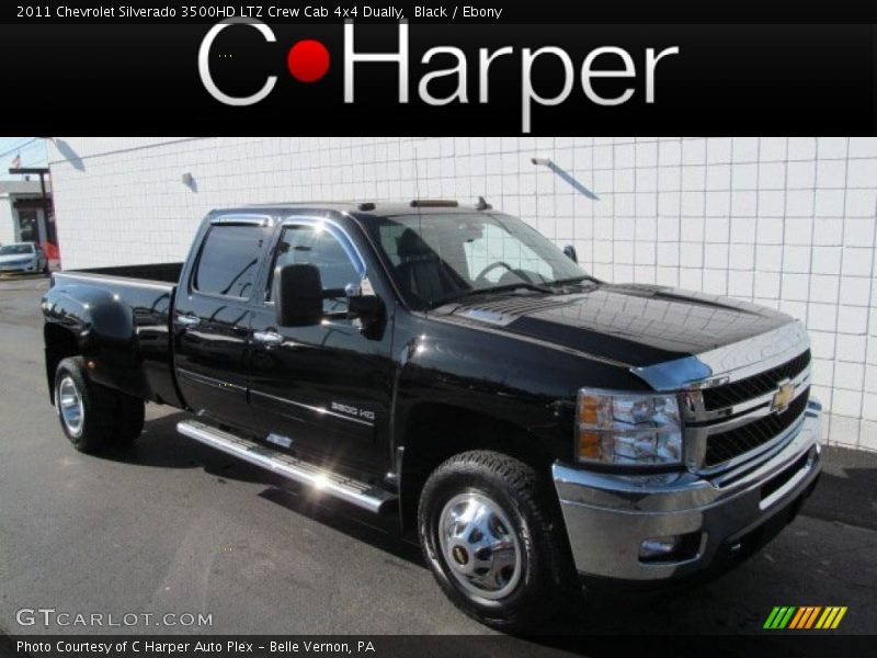 Black / Ebony 2011 Chevrolet Silverado 3500HD LTZ Crew Cab 4x4 Dually