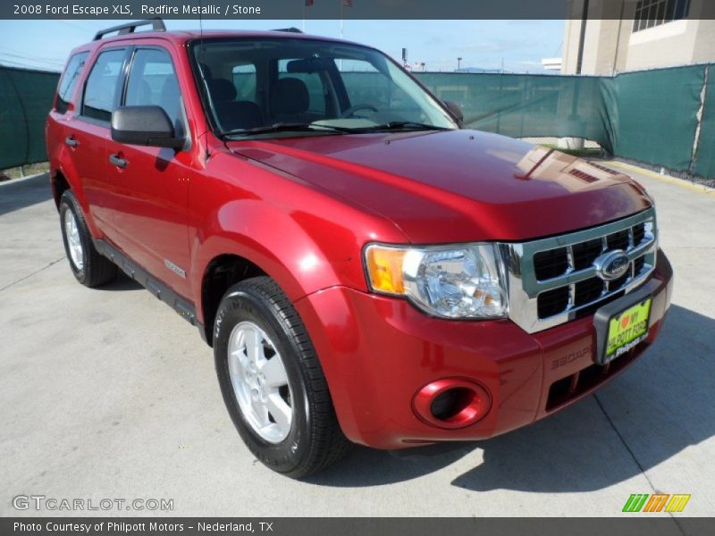 Redfire Metallic / Stone 2008 Ford Escape XLS