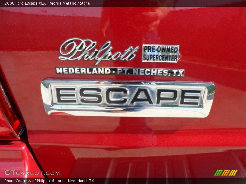 Redfire Metallic / Stone 2008 Ford Escape XLS