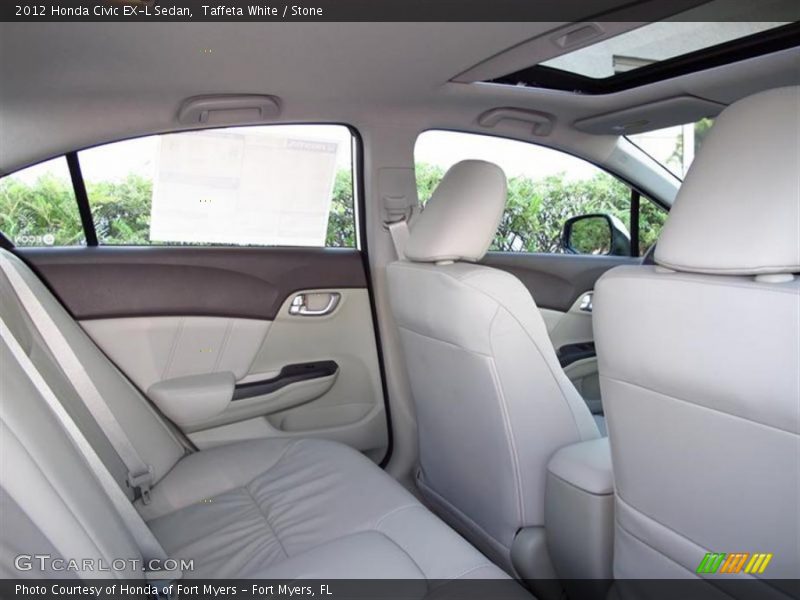 Taffeta White / Stone 2012 Honda Civic EX-L Sedan