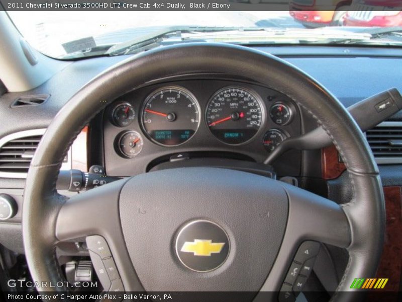 Black / Ebony 2011 Chevrolet Silverado 3500HD LTZ Crew Cab 4x4 Dually
