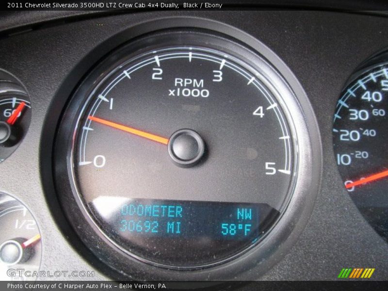 Black / Ebony 2011 Chevrolet Silverado 3500HD LTZ Crew Cab 4x4 Dually
