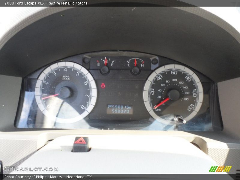 Redfire Metallic / Stone 2008 Ford Escape XLS