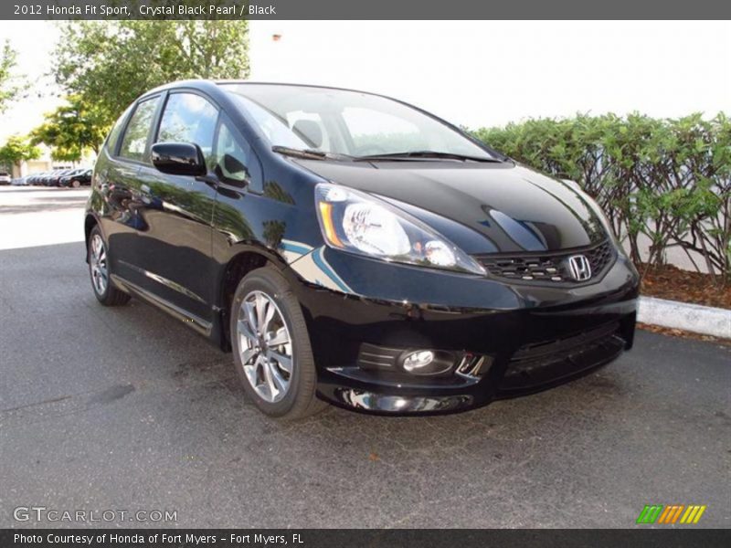 Crystal Black Pearl / Black 2012 Honda Fit Sport