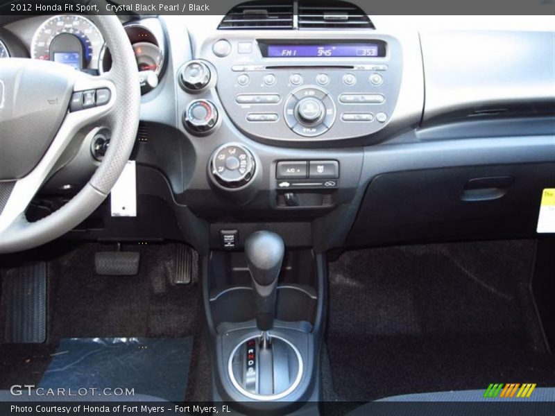 Crystal Black Pearl / Black 2012 Honda Fit Sport