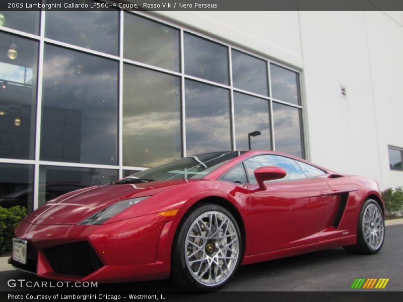 Rosso Vik / Nero Perseus 2009 Lamborghini Gallardo LP560-4 Coupe