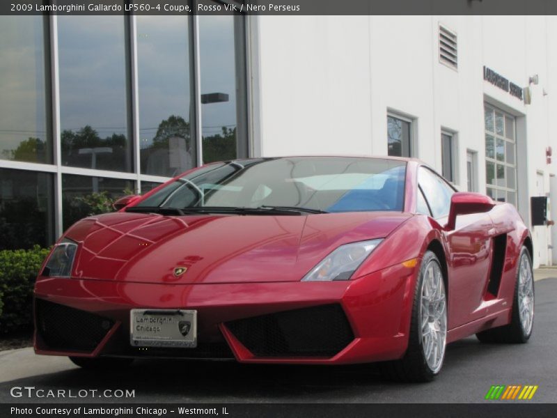 Rosso Vik / Nero Perseus 2009 Lamborghini Gallardo LP560-4 Coupe