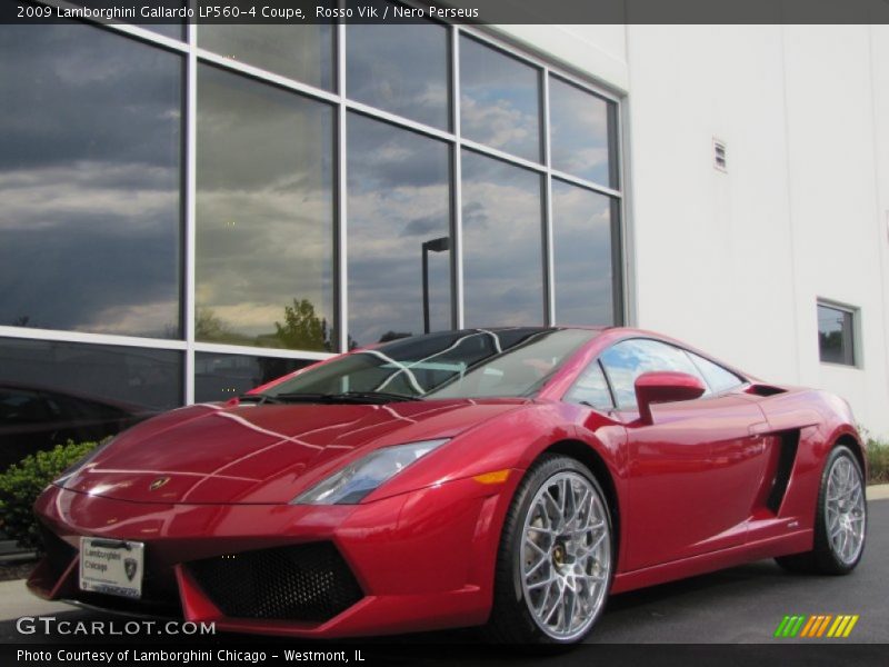 Rosso Vik / Nero Perseus 2009 Lamborghini Gallardo LP560-4 Coupe