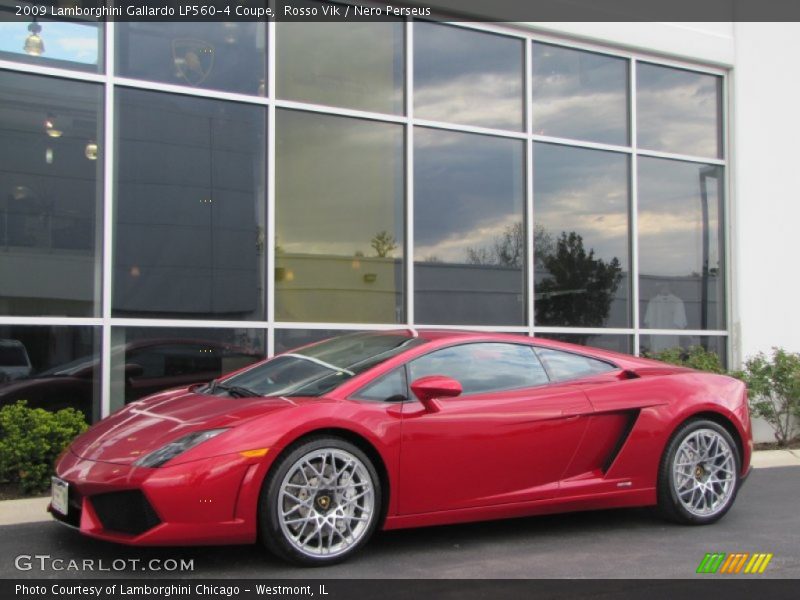 Rosso Vik / Nero Perseus 2009 Lamborghini Gallardo LP560-4 Coupe