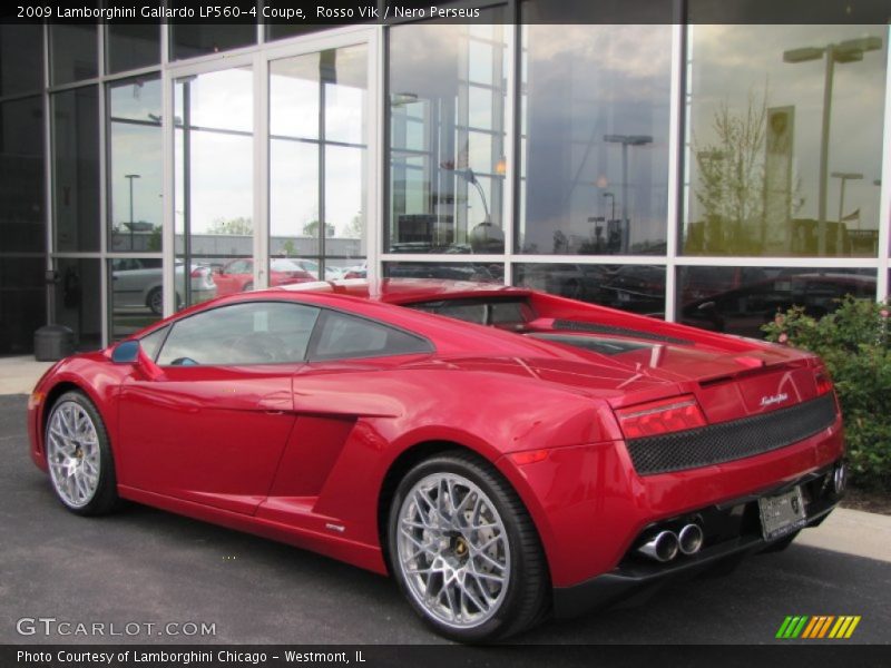 Rosso Vik / Nero Perseus 2009 Lamborghini Gallardo LP560-4 Coupe