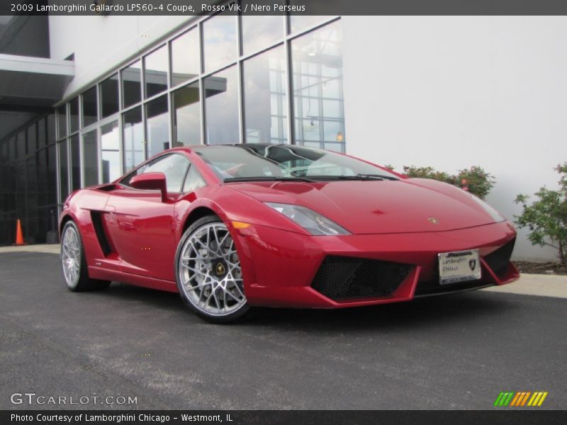 Rosso Vik / Nero Perseus 2009 Lamborghini Gallardo LP560-4 Coupe