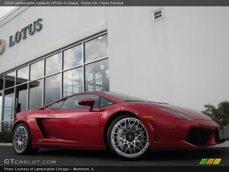 Rosso Vik / Nero Perseus 2009 Lamborghini Gallardo LP560-4 Coupe