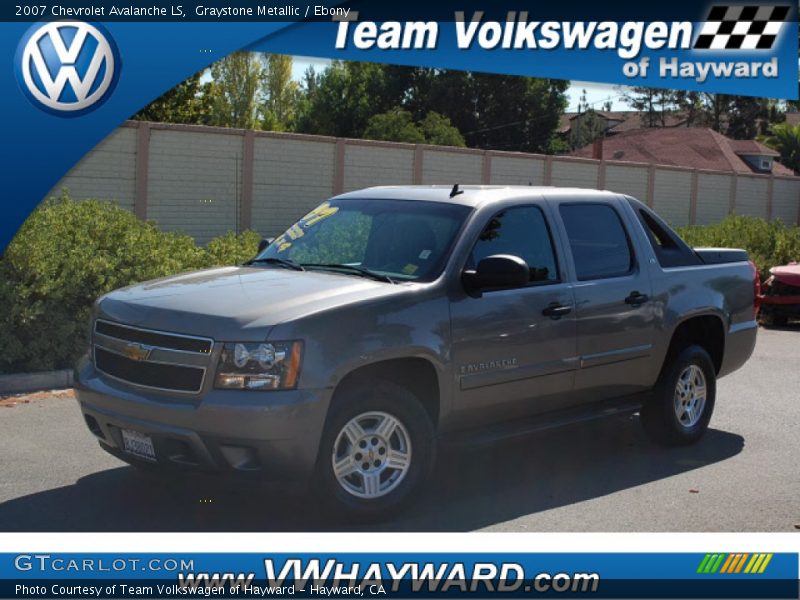 Graystone Metallic / Ebony 2007 Chevrolet Avalanche LS