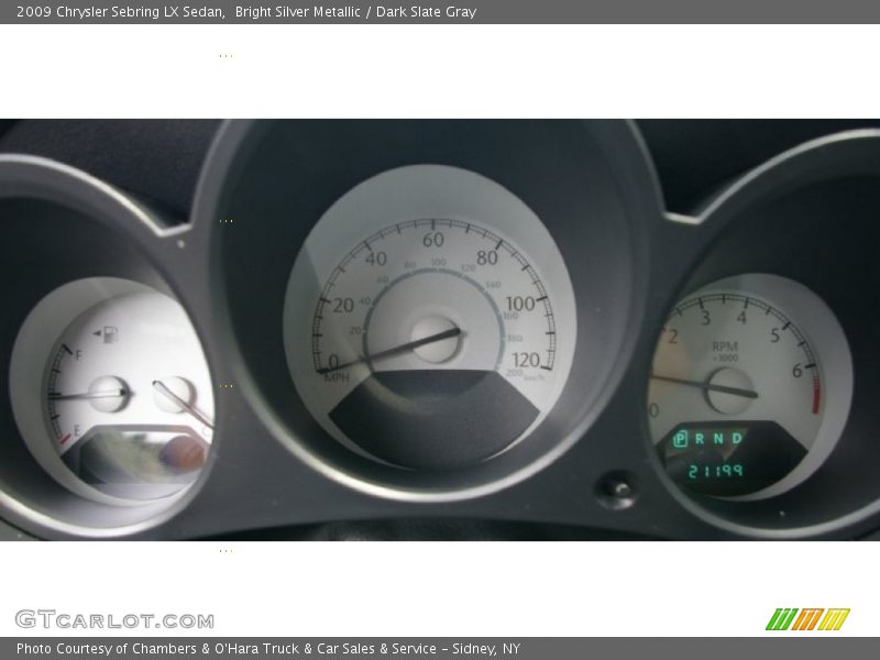 Bright Silver Metallic / Dark Slate Gray 2009 Chrysler Sebring LX Sedan