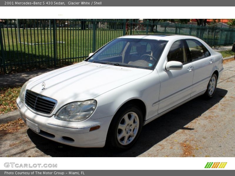 Glacier White / Shell 2001 Mercedes-Benz S 430 Sedan