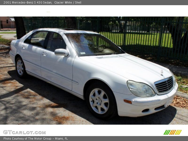 Glacier White / Shell 2001 Mercedes-Benz S 430 Sedan