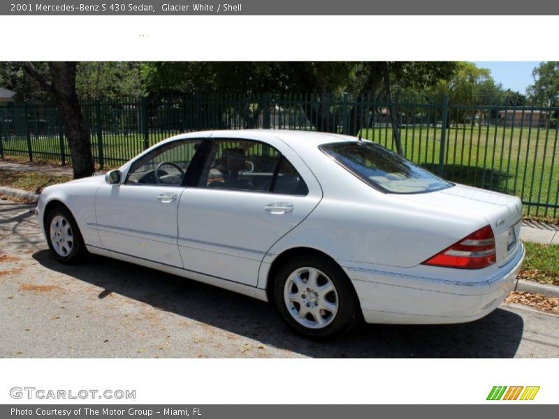Glacier White / Shell 2001 Mercedes-Benz S 430 Sedan