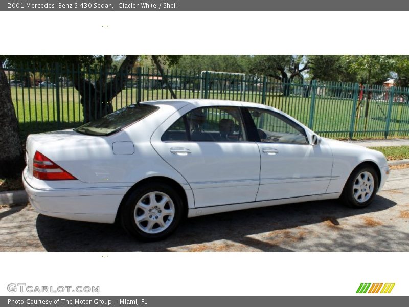 Glacier White / Shell 2001 Mercedes-Benz S 430 Sedan