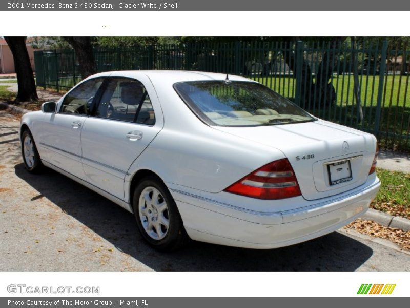 Glacier White / Shell 2001 Mercedes-Benz S 430 Sedan