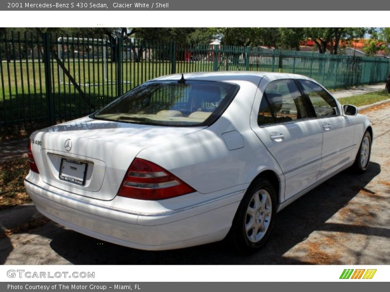 Glacier White / Shell 2001 Mercedes-Benz S 430 Sedan