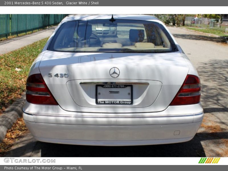 Glacier White / Shell 2001 Mercedes-Benz S 430 Sedan
