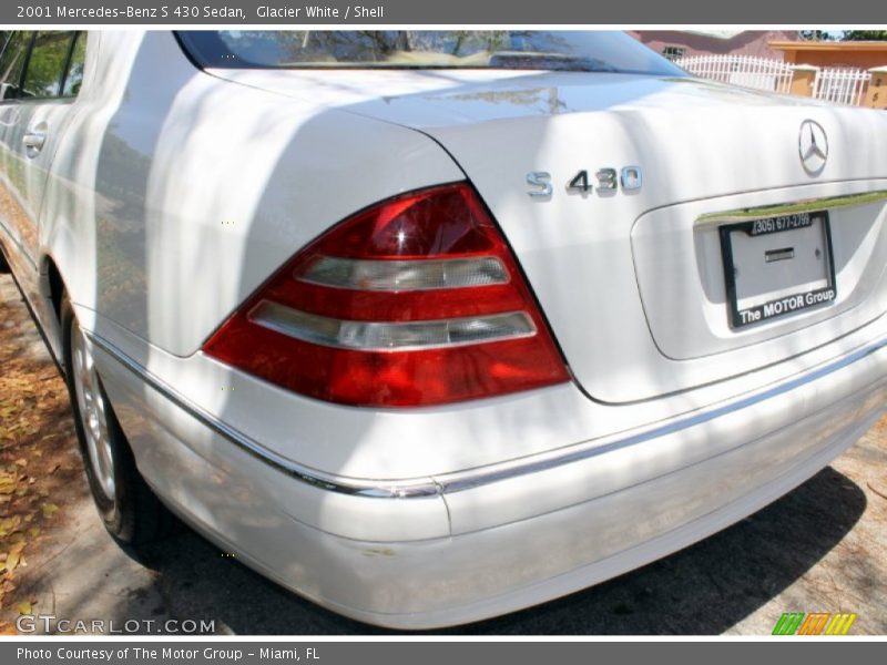Glacier White / Shell 2001 Mercedes-Benz S 430 Sedan