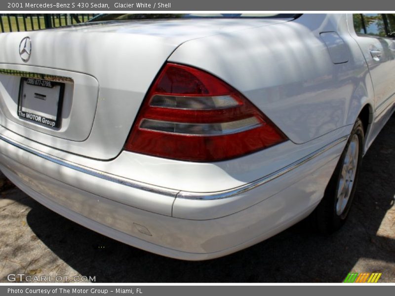 Glacier White / Shell 2001 Mercedes-Benz S 430 Sedan