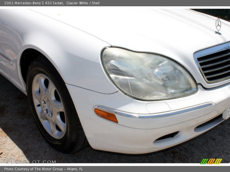 Glacier White / Shell 2001 Mercedes-Benz S 430 Sedan