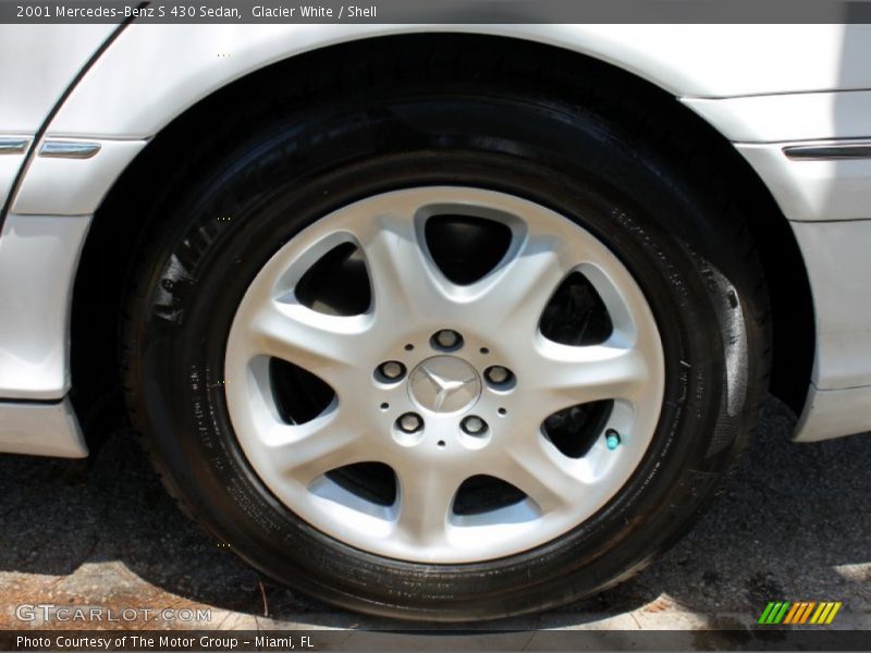 Glacier White / Shell 2001 Mercedes-Benz S 430 Sedan