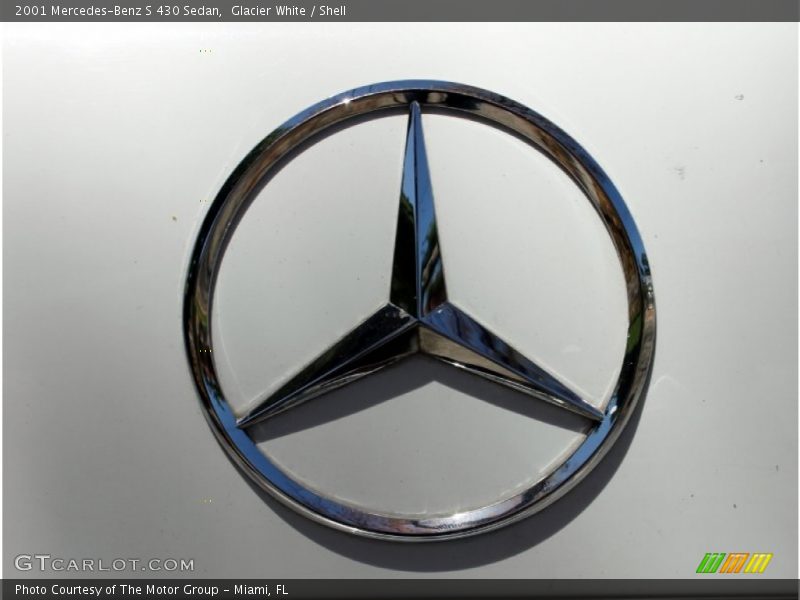 Glacier White / Shell 2001 Mercedes-Benz S 430 Sedan