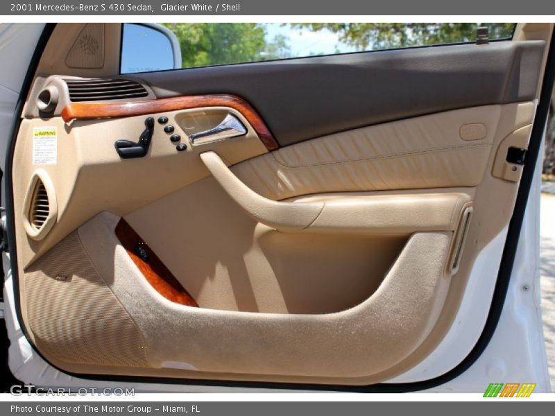 Glacier White / Shell 2001 Mercedes-Benz S 430 Sedan