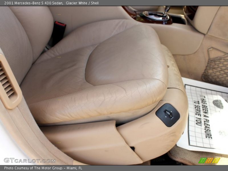 Glacier White / Shell 2001 Mercedes-Benz S 430 Sedan