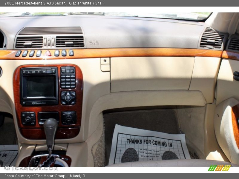 Glacier White / Shell 2001 Mercedes-Benz S 430 Sedan