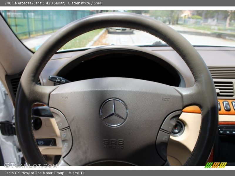 Glacier White / Shell 2001 Mercedes-Benz S 430 Sedan