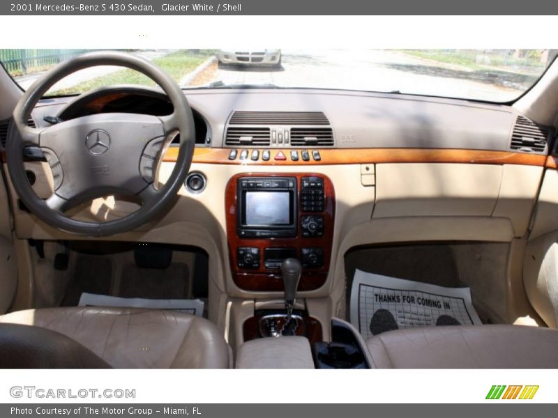 Glacier White / Shell 2001 Mercedes-Benz S 430 Sedan