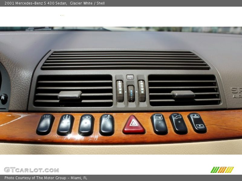 Glacier White / Shell 2001 Mercedes-Benz S 430 Sedan