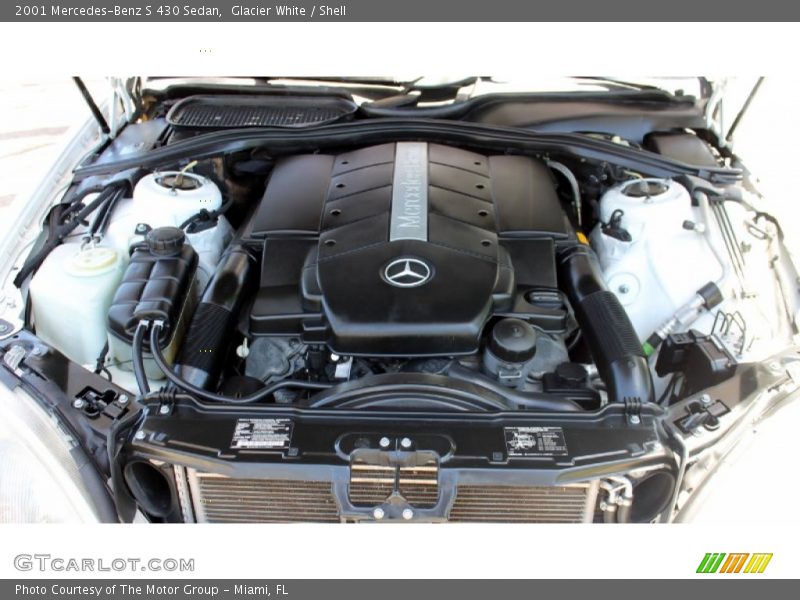 Glacier White / Shell 2001 Mercedes-Benz S 430 Sedan