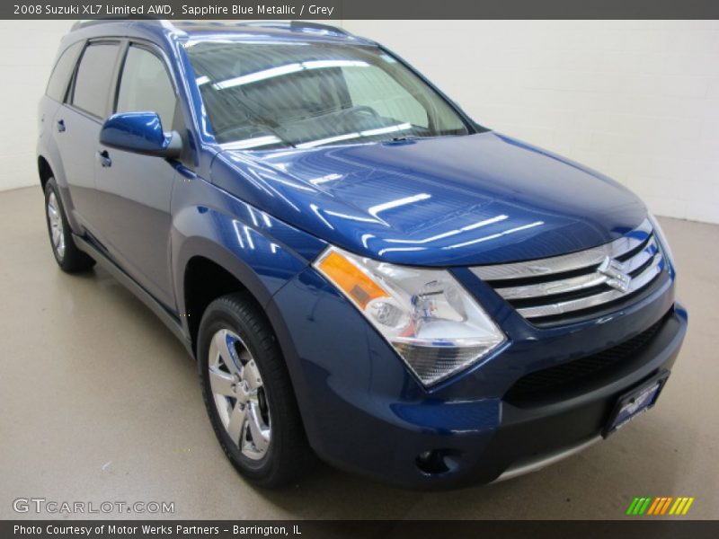Sapphire Blue Metallic / Grey 2008 Suzuki XL7 Limited AWD