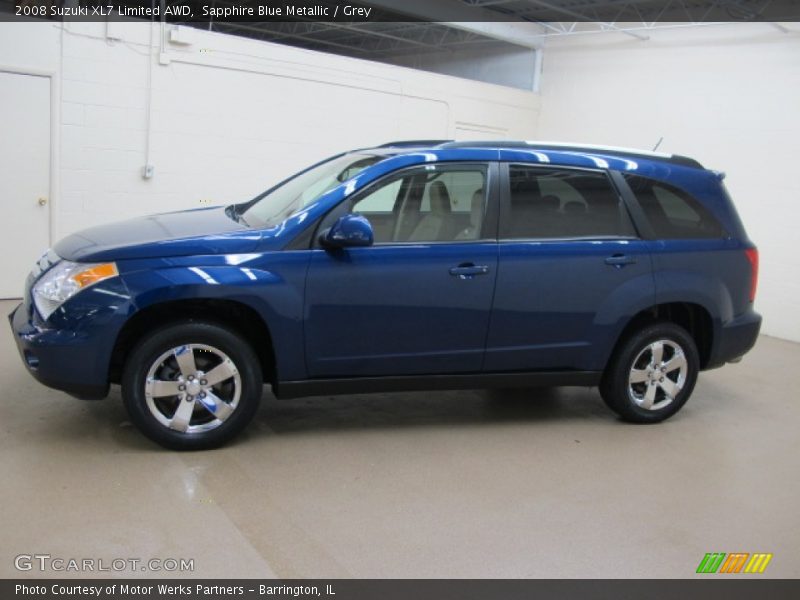 Sapphire Blue Metallic / Grey 2008 Suzuki XL7 Limited AWD