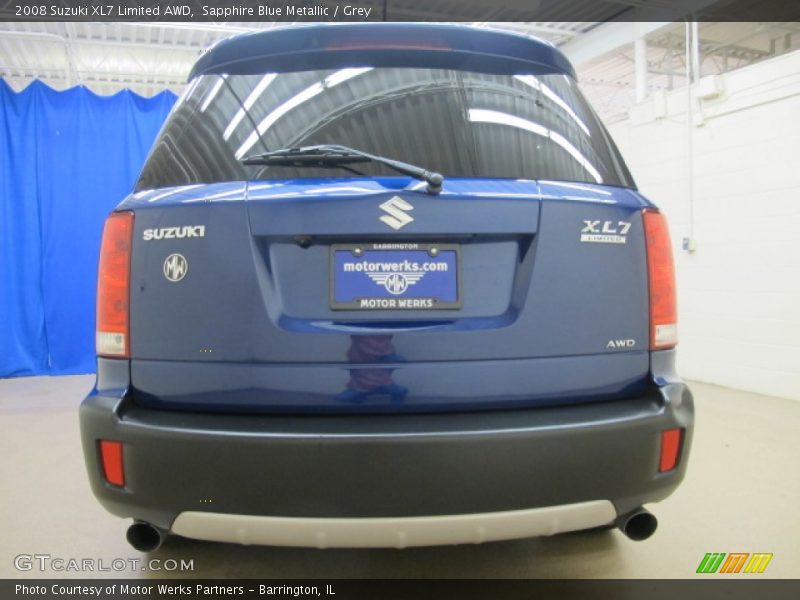 Sapphire Blue Metallic / Grey 2008 Suzuki XL7 Limited AWD