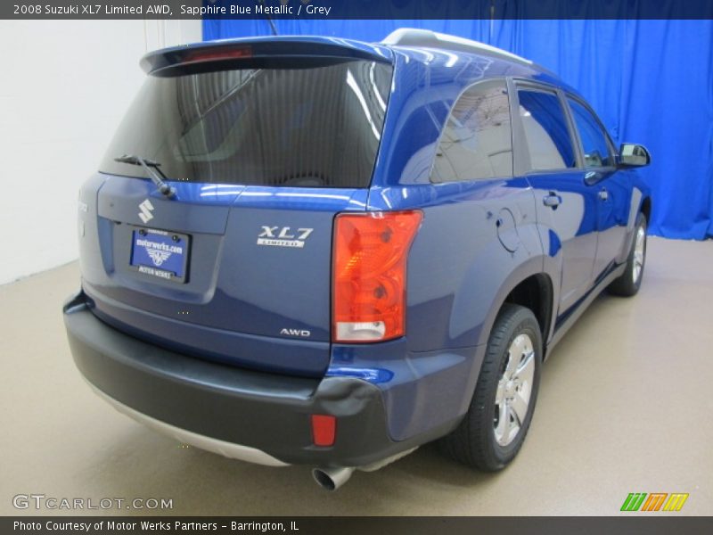Sapphire Blue Metallic / Grey 2008 Suzuki XL7 Limited AWD