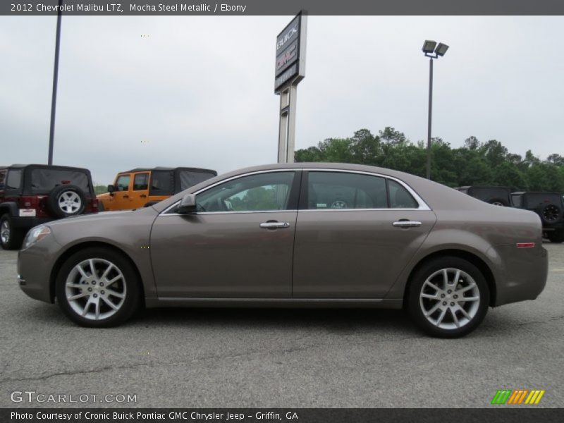 Mocha Steel Metallic / Ebony 2012 Chevrolet Malibu LTZ
