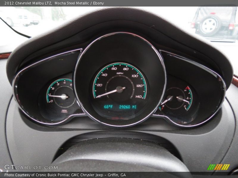 Mocha Steel Metallic / Ebony 2012 Chevrolet Malibu LTZ