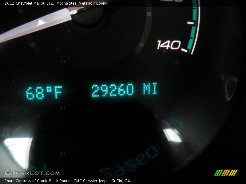 Mocha Steel Metallic / Ebony 2012 Chevrolet Malibu LTZ