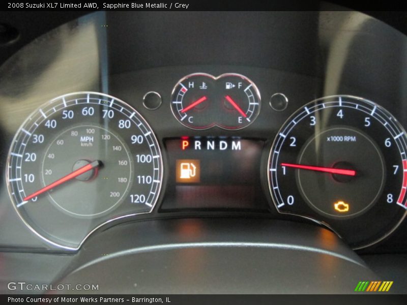 Sapphire Blue Metallic / Grey 2008 Suzuki XL7 Limited AWD