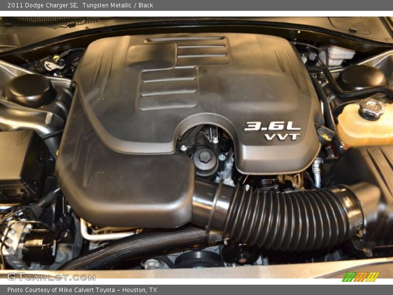 Tungsten Metallic / Black 2011 Dodge Charger SE