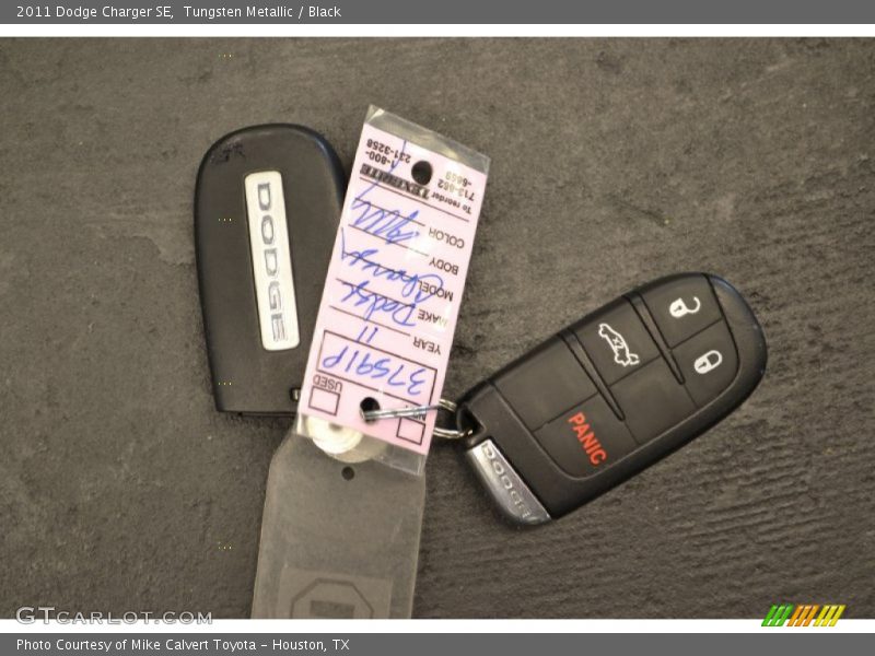 Tungsten Metallic / Black 2011 Dodge Charger SE