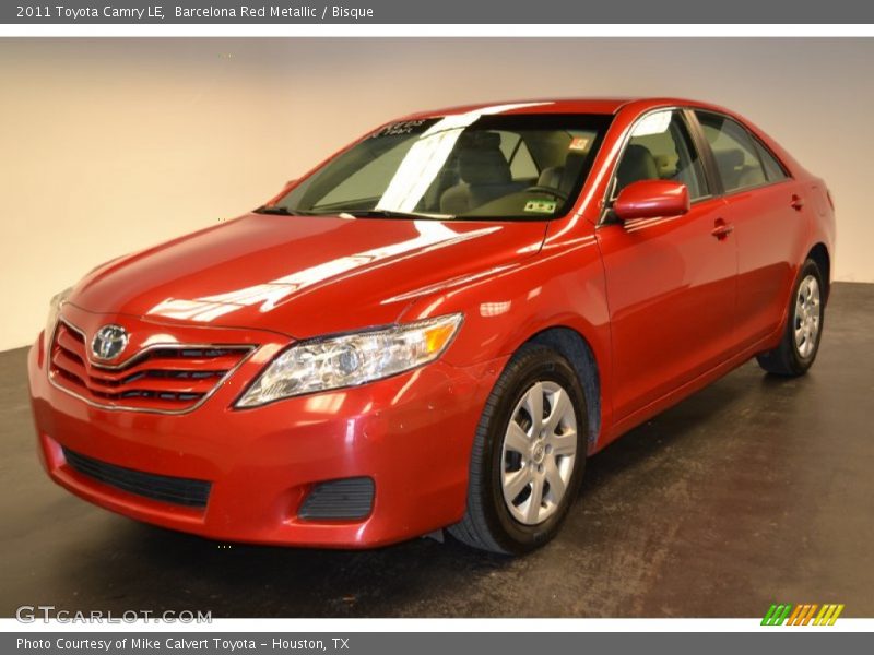 Barcelona Red Metallic / Bisque 2011 Toyota Camry LE