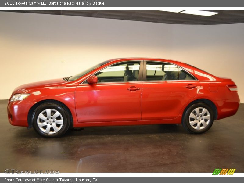 Barcelona Red Metallic / Bisque 2011 Toyota Camry LE